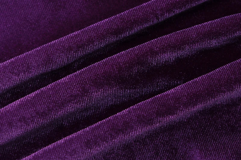 Set שני חלקים קטיפה Shirt וSkirt מקסי צמודה - מירנדה