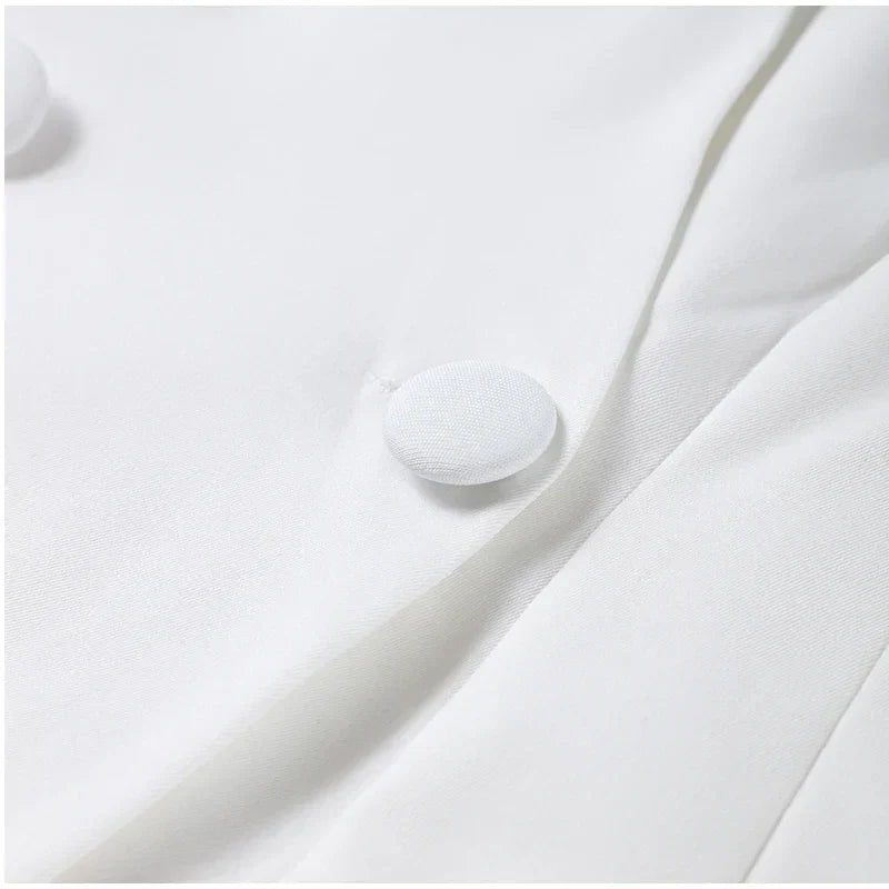 Set שני חלקים אלגנטי Skirt מידי ובלייזר בעיצוב מחויט ויוקרתי - PAS