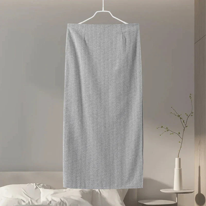 Set שני חלקים צמרי בעיצוב מלכותי Skirt מידי ובלייזר - Reina