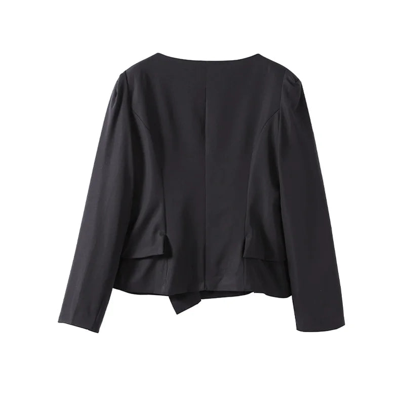 Set שני חלקים אלגנטי Skirt מידי ובלייזר בעיצוב מחויט ויוקרתי - PAS