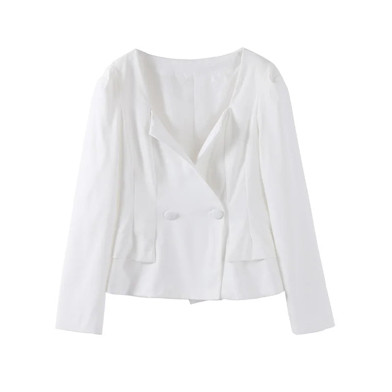 Set שני חלקים אלגנטי Skirt מידי ובלייזר בעיצוב מחויט ויוקרתי - PAS