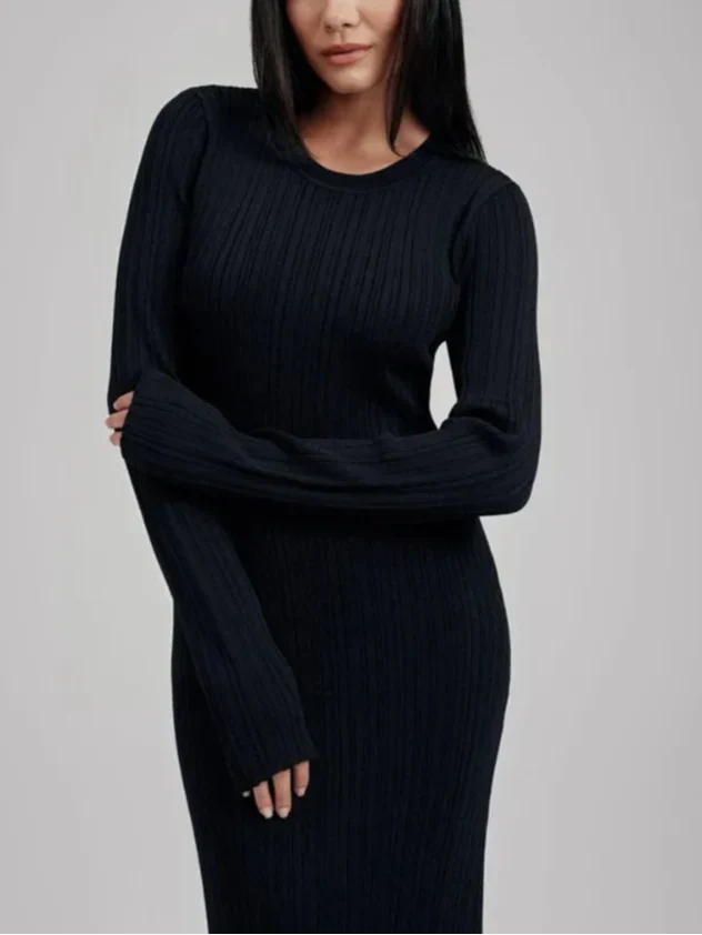 Jana שמלת מקסי סרוגה