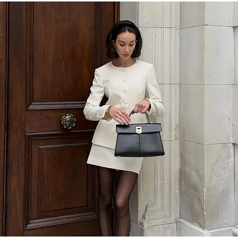 Set שני חלקים מחויט בלייזר וSkirt מיני - Maisie