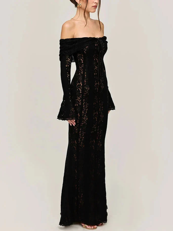 Alessia שמלת ערב מקסי תחרה