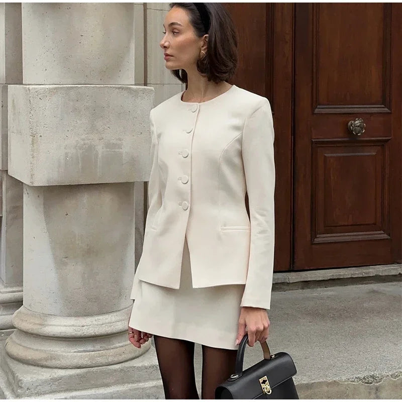 Set שני חלקים מחויט בלייזר וSkirt מיני - Maisie