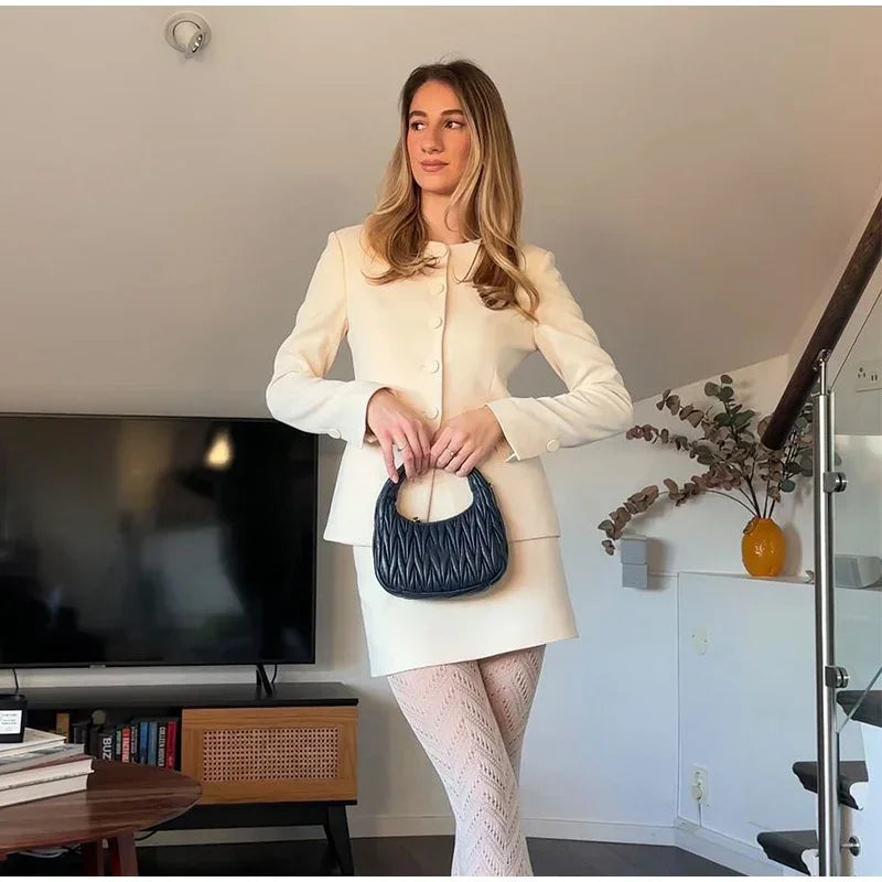 Set שני חלקים מחויט בלייזר וSkirt מיני - Maisie