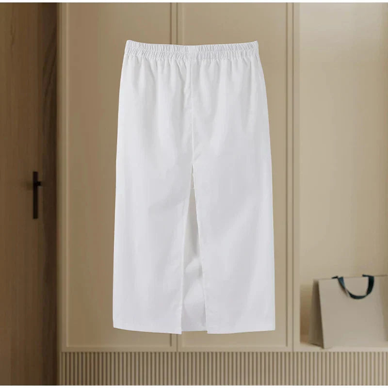 Set שני חלקים אלגנטי Skirt מידי ובלייזר בעיצוב מחויט ויוקרתי - PAS