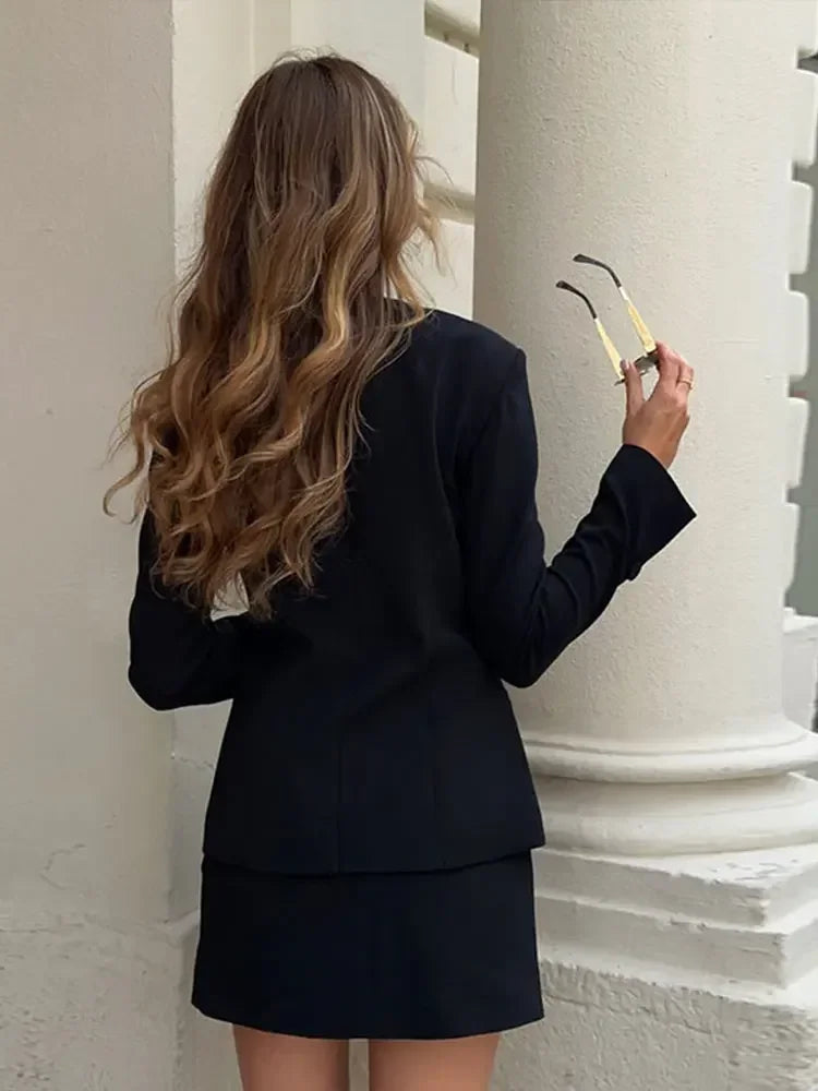 Set שני חלקים מחויט בלייזר וSkirt מיני - Maisie