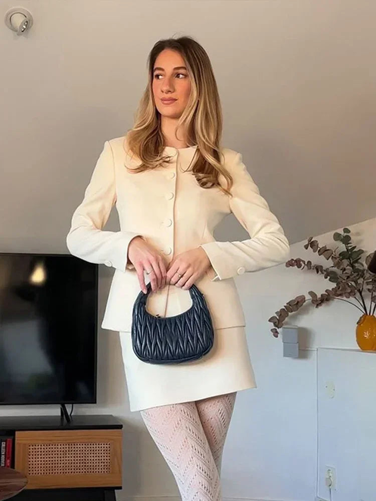 Set שני חלקים מחויט בלייזר וSkirt מיני - Maisie