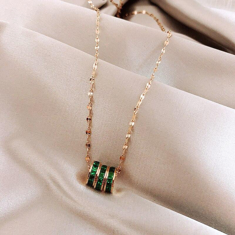 Flora שרשרת קריSetל זירקוניה