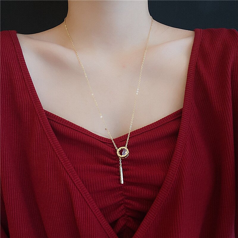 Aurora שרשרת קריSetל אלגנטית