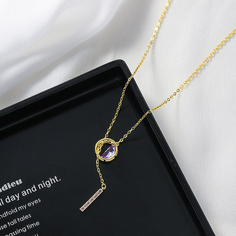 Aurora שרשרת קריSetל אלגנטית