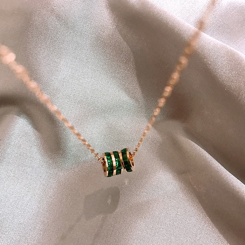 Flora שרשרת קריSetל זירקוניה