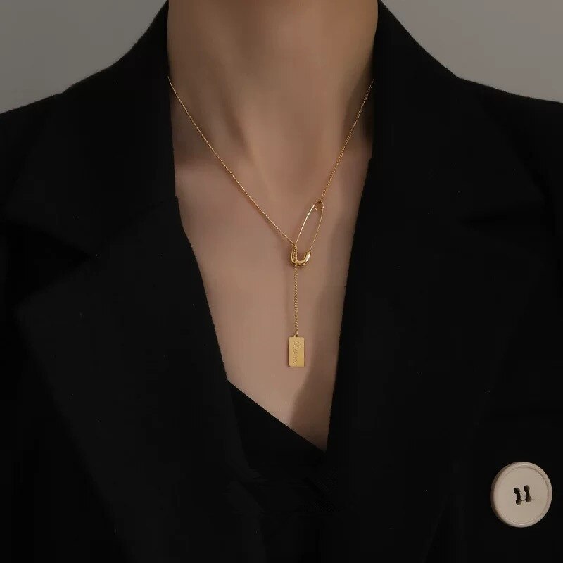 Carda שרשרת צ'וקר בColor Gold